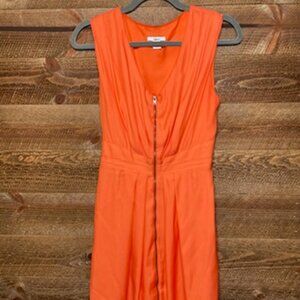 Bar III Zip-Front Scuba Dress, Size Small